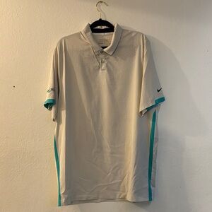 NIKE MENS POLO SHIRT WITH TEAL ACCENTS